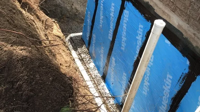 infiltration mur enterré